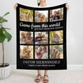 thumbnail image 2 of AISENIN Customized Memorial Photo Blanket Custom Memory Blanket with Picture for Loved One Lost Personalized Sympathy Throw Blanket for Loss of Mom Dad Pet Husband, 2 of 5