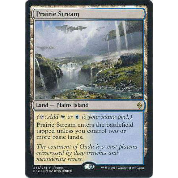 MtG Battle for Zendikar Rare Prairie Stream (Standard Showdown Promo) #241
