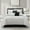 White Black, variant on Lanco 7 Piece White Black Comforter Set, Queen Size Clip Bedding Set, All Season Geometric Bedding Set, Matching Pillows , Shams , Bed Skirt