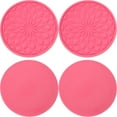 thumbnail image 6 of PENIKOKO 4Pcs Car Cup Holder Coaster Non Slip Pink PVC Car Accessories, 6 of 8