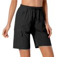 thumbnail image 2 of Pantalones cortos cargo de senderismo Hugut para mujer, de secado rápido, resistentes al agua, 2 of 7