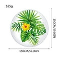 thumbnail image 5 of SDJMa Round Beach Towel Tropical Microfiber Beach Blanket Palm Leaves Large Roundie Lightweight Beach Towel for Kids Women Men Boy Girl, 60 Inches, 5 of 9