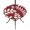 Burgundy, White, Red, variant on Round Outdoor Tablecloth with Umbrella Hole and Zipper, Burgundy Leaves Tablecloth with Elastic Waterproof, Farmhouse Botanical Branch Vintage Modern Patio Table Covers for 55" - 60" Pool Tables