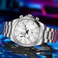 thumbnail image 3 of Reloj mecánico automático para hombre FORSINING con correa de acero inoxidable luminoso, 3 of 8