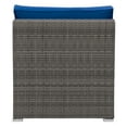 thumbnail image 5 of CorLiving Parksville Resin Wicker Rattan and Steel Patio Sectional Middle Chair with Cushions, Sold Individually, Use to Expand an Outdoor Set, 5 of 9