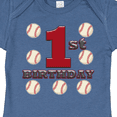 thumbnail image 4 of Inktastic First Birthday Baseball Boys Baby Bodysuit, 4 of 5
