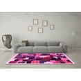 thumbnail image 3 of Ahgly Company Indoor Rectangle Abstract Pink Contemporary Area Rugs, 5' x 7', 3 of 4