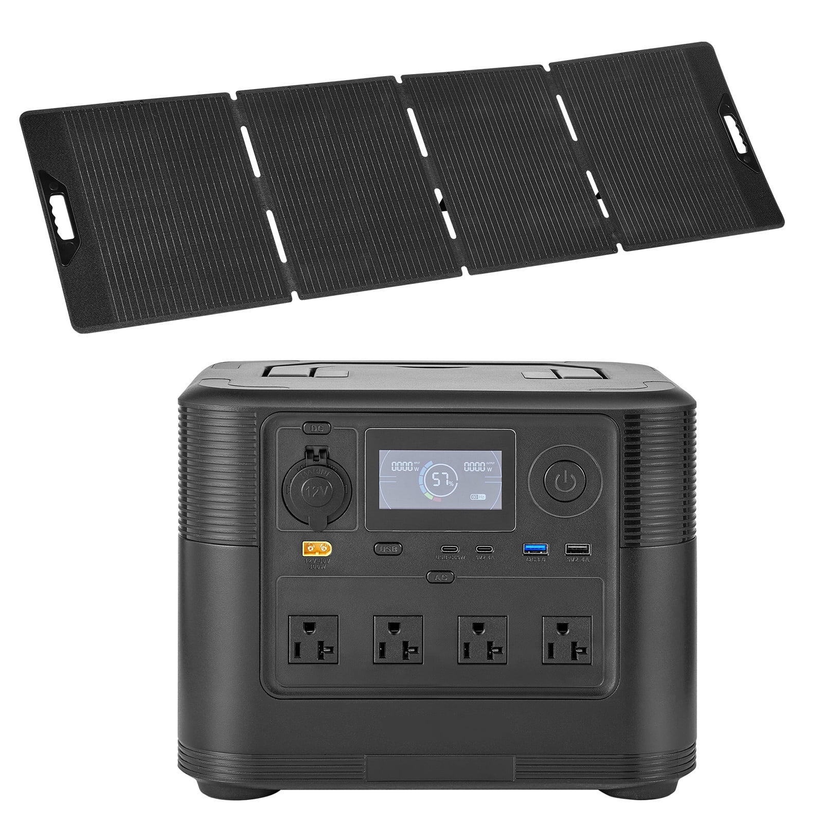 Restored Anker 757 Portable Power Station, 1229Wh LiFePO4 Battery