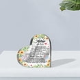 thumbnail image 4 of Yunliwuli Thank You Gifts for Women Men, Acrylic Heart Appreciation Keepsake Gifts for Mom Dad Birthday Gift Desk Sign Plaque, 4 of 4