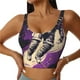 thumbnail image 1 of Fotbe Astronaut Floating purple Space Sujetador Deportivo Largo sin Aros para Mujer con Almohadillas y Soporte Medio, Transpirable y Absorbente, Camiseta Tipo Chaleco o Tank Top-X-Large, 1 of 8