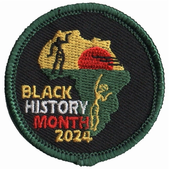12 pieces 2" Custom Activity Scouts Applique Fun Patches - 2024 Black History Month Patch