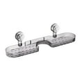 thumbnail image 4 of Estante de almacenamiento para baño, organizador de cocina versátil, estante con ventosa para baño gris claro, 4 of 9