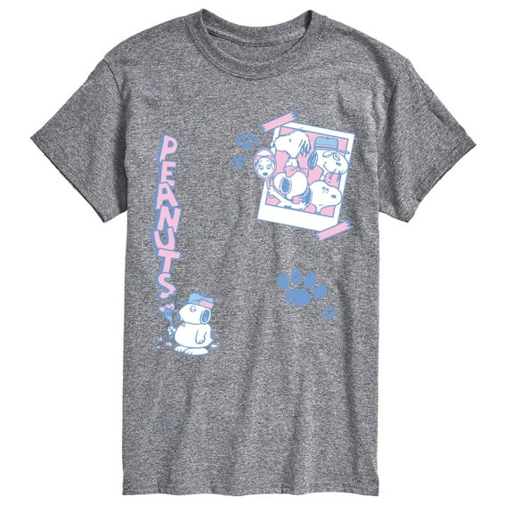 Peanuts - Snoopy Family Photo - Men's Short Sleeve Graphic T-Shirt