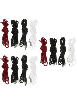 PINXOR 12pcs Replacement Drawstring Hoodie String Rope Pant Waist Tightener Replacement, Women's, Size: 130.00, Black