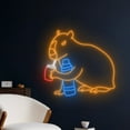 thumbnail image 5 of Handmadetneonsign Capybara Mate Tea Neon Sign, Capybara Wall Art Decor, Capybara Neon Wall Decor, 5 of 5
