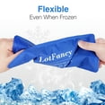 thumbnail image 6 of LotFancy Ice Pack for Injuries, 4 Pcs Reusable Soft Hot Cold Gel Pack for First Aid, 10.5 x 5 Inches, 6 of 9