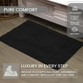 thumbnail image 4 of Home Weavers Classy Bathmat 100% Cotton Tufted Bath Rug, Extra Soft and Absorbent Bath Rugs, Bath Carpet, Machine Wash, bath rug for Bathroom, 17"x24" Rectangle, Black, 4 of 10
