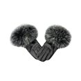 thumbnail image 1 of Minnieouse 1 par de guantes de invierno, guantes de calentamiento elásticos portátiles a prueba de viento, decoración de plumas, accesorio de moda guantes y mitones Tipo 6 Minnieouse AP013119-06, 1 of 6