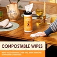 thumbnail image 3 of Wood Surface Cleaning Wipes, Multi-Purpose Wood Surface Cleaner, Suitable for Cabinets, Furniture, and Hardwood Floors, Lemon Scent, 35 Sheet Pack (1 Pack), 3 of 4