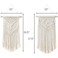 thumbnail image 5 of piezas de macramé para colgar en la pared, tapiz tejido pequeño, decoración de arte de pared WD.WDQZL Hogar, 5 of 5