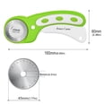 thumbnail image 3 of Cortador Rotativo Perforador Con 5 Cuchillas Adicionales Rodillo Patchwork () Verde, 3 of 3