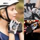 thumbnail image 1 of Xihbxyly Guantes con Intermitentes Led, Diseño de Medio Dedo, Tejido de Licra, Ajuste de Muñeca, Seguridad para Conducción Nocturna, Ciclismo de Carretera, Motocicleta, Senderismo, Ejercicio, 1 Par I, 1 of 2