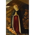 thumbnail image 2 of Benozzo Gozzoli 11x14 Gold Ornate Wood Frame and Double Matted Museum Art Print Titled - The Adoration of the Christ Child (1466), 2 of 4