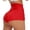 Red, variant on Women Reversible Brushed Yoga Shorts Lift Tight Athletic Activewear