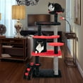 thumbnail image 2 of Gymax Gothic Cat Tree 52'' Tall Cat Tower w/ Cat Bed Cat Condo Sisal Scratching Post, 2 of 10