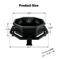 thumbnail image 4 of MistMo Octagon Wood Fire Pit, 42" Metal Firepit Black, 4 of 5