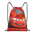 thumbnail image 3 of Mochila con cordón de Lightning Mcqueen de coches antiguos, mochila deportiva para gimnasio, bolsa de cuerdas de película para yoga, 3 of 5