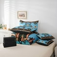 thumbnail image 6 of Homewish Hippie Aztec Female Twin Bedding Sets 7-Piece, Vintage Western Sky Blue Triangle Bedding Comforter Set, Bohemian Mandala Theme Reversible Sheet Sets, Ultra Soft Bedroom Decor, 6 of 8