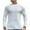 White, variant on Mlzmgr Mens Shirts M-3XL Crew Neck Long Sleeve Loose Fitted Sports Gym Shirts for Men Workout Casual Tops