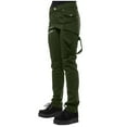 thumbnail image 4 of Aoochasliy Women's Petite Plus Relaxed Fit Solid Color Pants, Green, 4 of 5