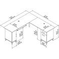thumbnail image 6 of UrbanPro Traditional 72W L Shaped Desk with Storage in Storm Gray, 6 of 7