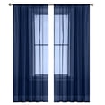 thumbnail image 5 of Xiao Hua Cortinas ligeras - Cortinas azules de 132*213 cm, 1 pieza, poliéster con bolsillo para barra. Cortinas ligeras para dormitorio y decoración del hogar., 5 of 5