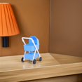 thumbnail image 3 of Realistic Miniature Dollhouse Stroller for Decoration Blue Plastic Toy, 3 of 5