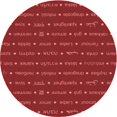 thumbnail image 1 of Ahgly Company Machine Washable Indoor Round Transitional Red Area Rugs, 6' Round, 1 of 7