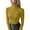 Yellow, variant on SNKSDGM Female T-Shirts Women Long Sleeve Tops Workout A Casual and Warm T Shirt with A Maillard Style Semi High Neck Long Sleeved German Velvet Base Layer Xxxl