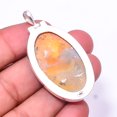 thumbnail image 2 of Bumble Bee Jasper -Indonesia 925 Sterling Silver Pendant 2.15", Yellow Bumble Bee Jasper Pendant P_8051_324_42, 2 of 2