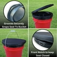 thumbnail image 3 of Honey Bucket Style Toilet Seat for 5 Gallon Bucket | Portable Toilet for Camping, Hiking, Boating, or Emergencies, 3 of 8