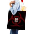 thumbnail image 4 of 28 Years Later Bolso de tela con estampado de lienzo para mujer, bolsa de compras reutilizable y estética, con cremallera interior, regalo para mujer,40*40cm., 4 of 6