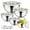 Khaki, variant on Vesteel Mixing Bowls with Lids Set of 8, Stainless Steel Prep Bowls with Upgraded Airtight Visible Lid, Metal Nesting Bowl Attach with 3 Graters for Kitchen Grating/ Shredding / Mixing - Multicolor