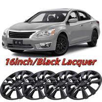 Wheel Rims Covers 16 inch 4 Pieces ,for 2013-2018 Nissan Altima Sedan Compatible with Steel Wheels and Snap On Installation Hubcaps PP Material (Black Lacquer)