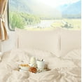 thumbnail image 3 of Clara Clark, RV/Short Size, Bed Sheets Set, Luxury Bedding Sheets Set, 4-Piece Bed Set, Deep Pockets Fitted Sheet 100% Soft Microfiber, Hypoallergenic Cool & Breathable, Cream, 3 of 6