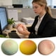 thumbnail image 1 of Lekihaqq Colorful Dumpling Stress Balls Handmade Pressure Relief Fidget Toys Glitter Squishy Decompression Gift For Adults Classroom Prize, 1 of 8
