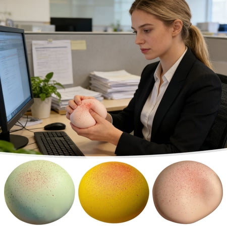 RICHMJ Bread squishies Colorful Glitter Dumpling Stress Ball Handmade Pressure Soft Toys For Adults Relieve Anxiety Ideal Easter Basket Filler& Gift for Mother s Day(A)