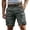 Dark Green, variant on Tactical Cargo Shorts for Men Cotton Casual Wild Outdoor Work Relaxed Fit Shorts with Multi-Pockets Navy S