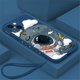 thumbnail image 1 of Bonita funda de teléfono con dibujos de astronauta y Luna para iPhone 11 12 13 14 Pro Max 7 8 Plus X XR XS SE 2022, funda blanda de silicona con cordón de mano Tan Jianjun unisex, 1 of 2