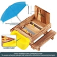 thumbnail image 2 of Comedero de madera para ardillas MIXXIDEA con cuenco de agua, color azul, 2 of 7